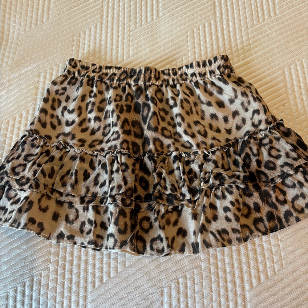 Generation Love Animal Print Mini Skirt